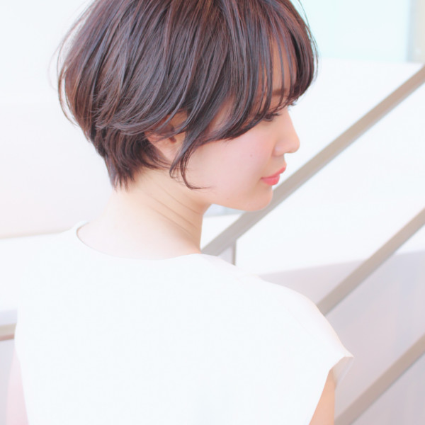 【◎ショートヘア】丸みがある襟足美人な大人スタイル